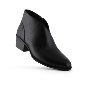 نیم بوت زنانه چرم یلسان مدل ویکات کد 689-GN