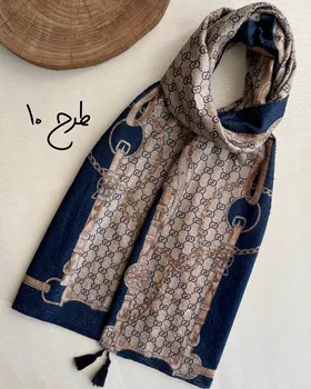 شال مخمل پارت سرمه‌ای 3967