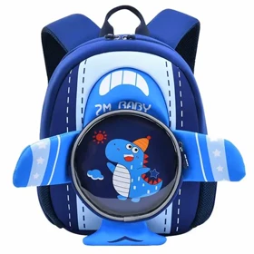 کیف بچه گانه مهدکودک هواپیما اورجینال زد ام بی بی ZM BABY 605 (آبی)