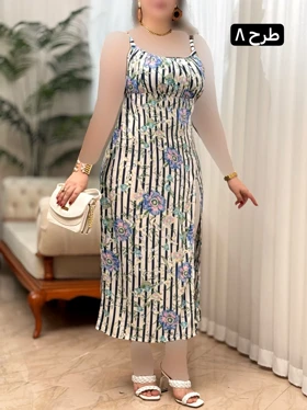 پیراهن نخی شیرین 3294