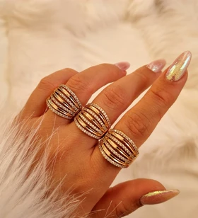 انگشتر ژوپینگ طرح طلا