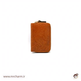 جاکارتی زیپی چرم طرح دار MRC179-01