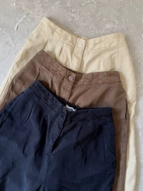 شلوار silk کرم 🍦