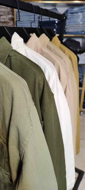 مانتو کتان دوجیب کد 50206