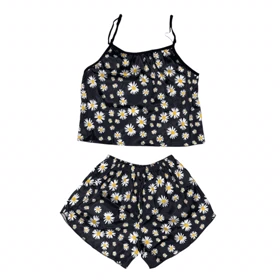 ست تاپ و شلوارک طرح گل 227