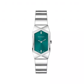 ساعت مچی زنانه ویمبرلی فلزی نقره ای صفحه سبز WB-CS452L-G