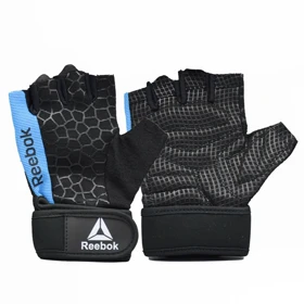 دستکش بدنسازی زنانه ریباک مدل AZS-404H1276 آبی روشن