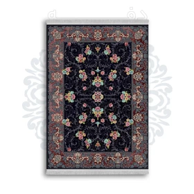*جدید* فرشینه از جنس پارچه شانل مخمل ترک طرح فانتزی برند دفه کد 1486