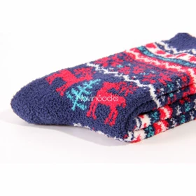 جوراب حوله ای طرح گوزن کریسمس ( جوراب گرم)