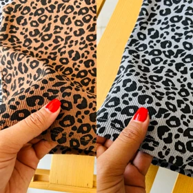 کراپ بند قیطونی پلنگی