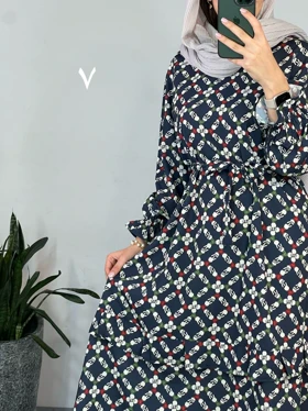 پیراهن مانتویی شکوفه با ارسال رایگان