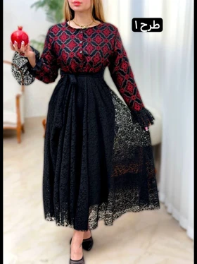 پیراهن دانتل یلدایی 3565