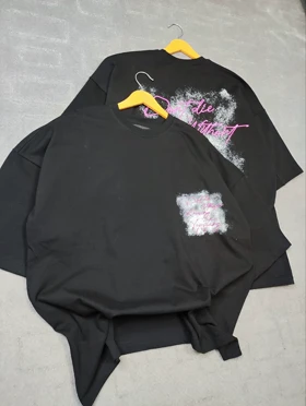 تیشرت DAIRTY مشکی سایز XxL (توضیحات توجه کنید راهنمای سایز)