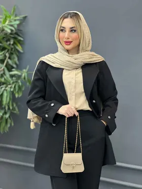 مانتو چهار دکمه آستین دو دکمه