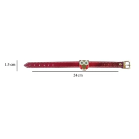 دستبند زنانه چرم وارک مدل پرهام کد rb55