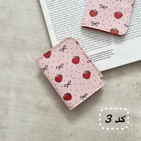 جاکارتی جیبی دخترانه و یونیسکس چرم مصنوعی فانتزی 6 جای کارت ابعاد 107