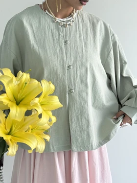 شومیز دکمه مرواریدی
