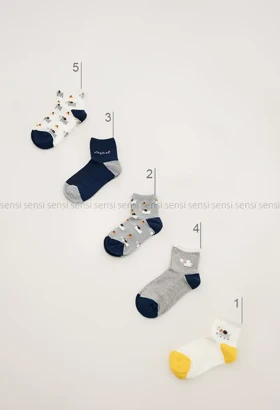 جوراب فیل نیم ساق پنبه کد1004988