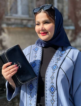 مانتو گلدوزی سولین کد : 7596