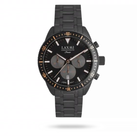ساعت مچی مردانه لاکسمی بند استیل مشکی کد Laxmi 8198/2