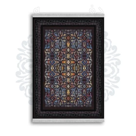 *جدید* فرشینه از جنس پارچه شانل مخمل ترک طرح فانتزی برند دفه کد 1782