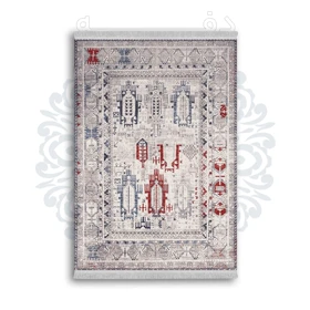*جدید* فرشینه از جنس پارچه شانل مخمل ترک طرح فانتزی برند دفه کد 619