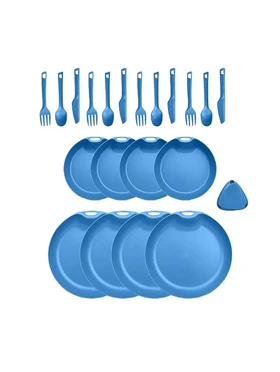 ست 4 نفره 21 تکه لایف کمپ LIFECAMP (آبی روشن)