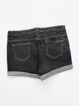 شورتک کوتاه زنانه جین پاچه پاکتی ساده