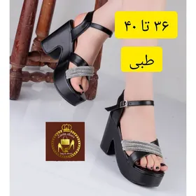 صندل سه نگینی لژدار مجلسی زنانه دور مچی