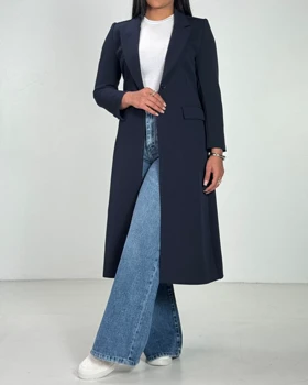 کت یقه انگلیسی بلند  کد 100177