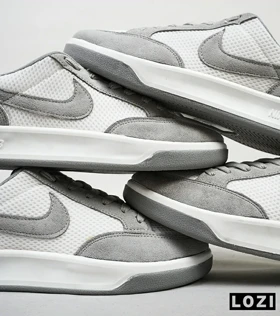 کفش کتانی زنانه و مردانه طوسی سفید NIKE SB