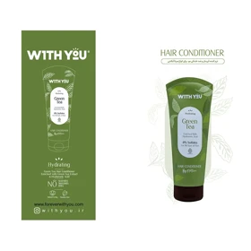 نرم کننده موی سر چای سبز و هیالورونیک اسید ویت یو