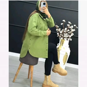 کت کتان زنانه بغل دکمه اسپرت