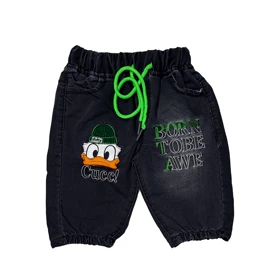 شلوارک جین پسرانه مدل دنل داک اردکی کد 1249