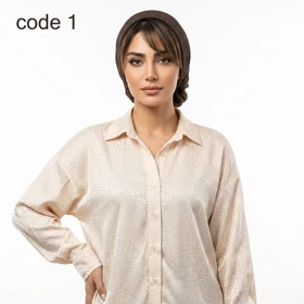 شومیز ساتن سنگی مدل یارین علیدسا (کد 1)