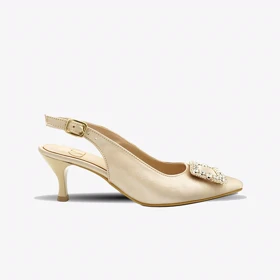 کفش مجلسی زنانه پاشنه‌دار 5 سانت مدل 400954 _ sandal valentino