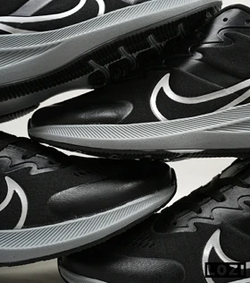 کفش کتانی مردانه مشکی طوسی NIKE AIR zoomx
