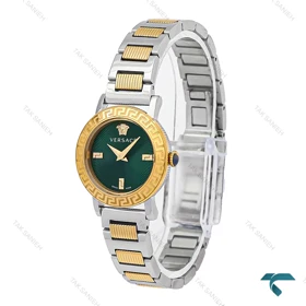 ساعت زنانه ورساچه Petit دورنگ طلایی صفحه سبز Versace-6361-L