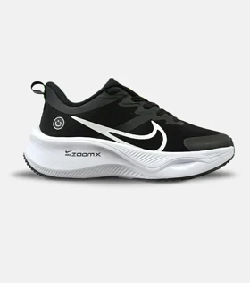 کفش اسپرت کتانی نایک زوم ایکس طرح لبخند مشکی سفید zoom x smile کد 266707