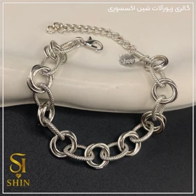 دستبند زنانه استیل دوپیو کد dzd24