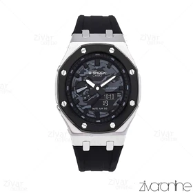 ساعت جی شاک GMA2100 مردانه سیلور مشکی چریکی 106106