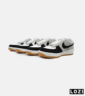 کفش مردانه و زنانه طوسی مشکی سفید NIKE AIR FORCE