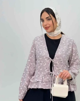 ست شومیز سارافن گل گچی