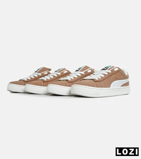 کفش کتانی ورزشی قهوه ای مردانه و زنانه PUMA suede XL مدل 6889