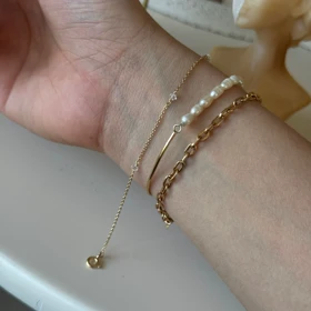 دستبند نقره روکش طلا