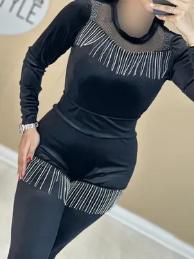 ست بلوز و شلوار ریش : 1009183