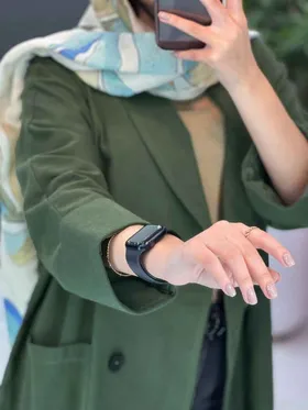 مانتو کتی چهاردکمه جیب پاکتی
