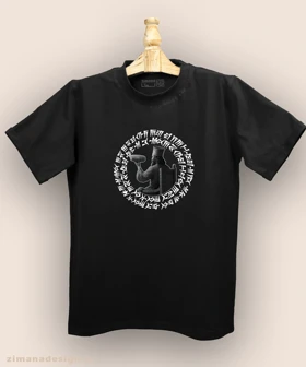 تیشرت مردانه و زنانه اصیل ایرانی طرح منشور کوروش بزرگ کد 1000