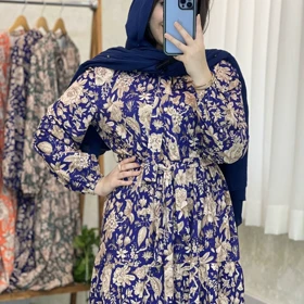 ساحلی و پیراهن بلند گل بانو