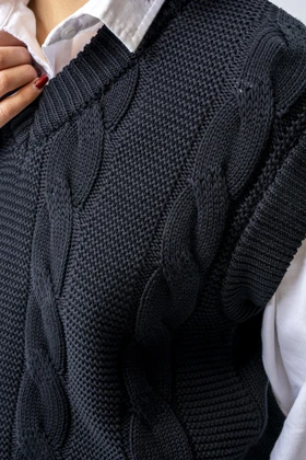 ژیله یقه هفت بافت برجسته زنانه